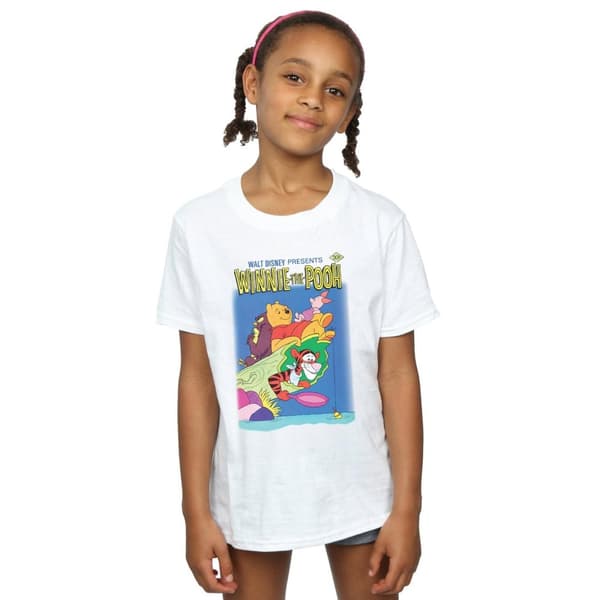 Disney T-shirt i bomull med Winnie the Pooh-affisch för flickor