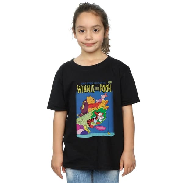 Disney T-shirt i bomull med Winnie the Pooh-affisch för flickor