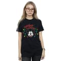 Miniatyrbilde 2 av 3: Disney Womens/Ladies Mickey Mouse Christmas Light Bulbs Cotton Boyfriend T-Shirt