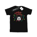 Miniatyrbilde 1 av 3: Disney Womens/Ladies Mickey Mouse Christmas Light Bulbs Cotton Boyfriend T-Shirt