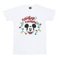 Miniatyrbilde 1 av 4: Disney Womens/Ladies Mickey Mouse Christmas Light Bulbs Cotton Boyfriend T-Shirt