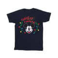 Miniatyrbilde 1 av 3: Disney Womens/Ladies Mickey Mouse Christmas Light Bulbs Cotton Boyfriend T-Shirt