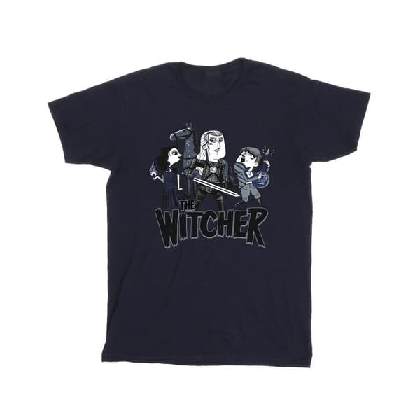 Netflix Mens The Witcher Team Illustrated T-Shirt