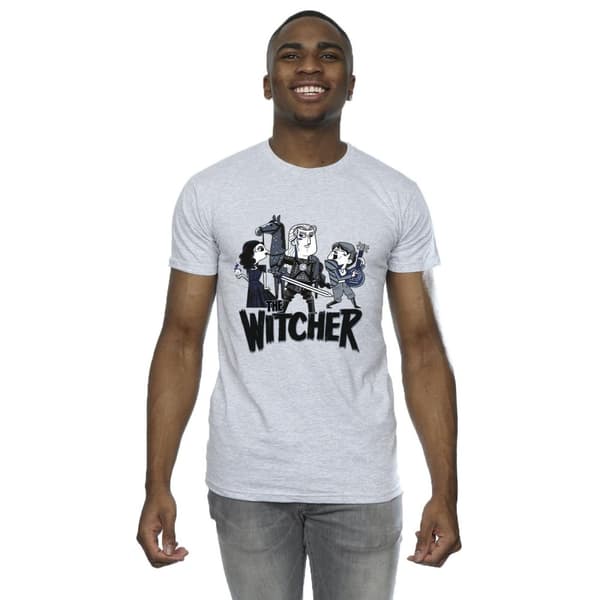 Netflix Mens The Witcher Team Illustrated T-Shirt