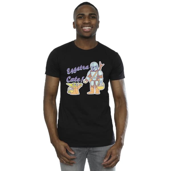 Star Wars Mens The Mandalorian Eggstra Cute Grogu T-Shirt