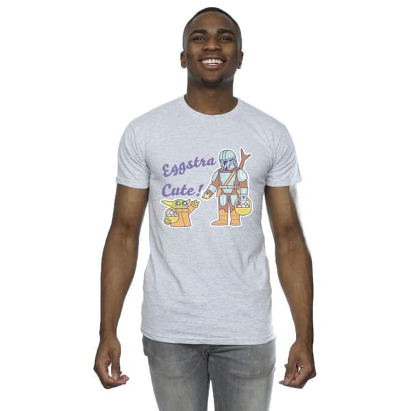 Star Wars Mens The Mandalorian Eggstra Cute Grogu T-Shirt