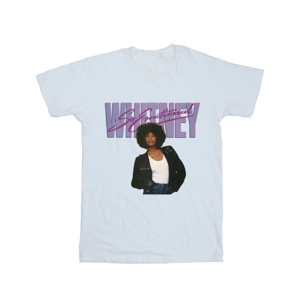 Whitney Houston Pojkvänströja i bomull för damer/kvinnor - So Emotional Album Cover
