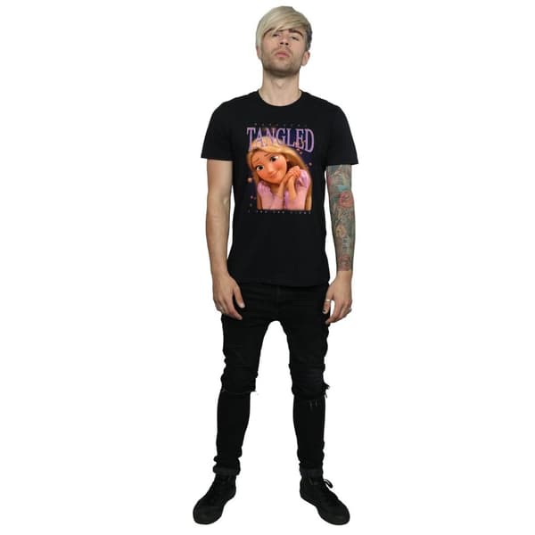Disney Mens Tangled Rapunzel Montage T-Shirt