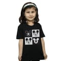 Miniatyrbillede 2 af 3: Disney Girls Mickey Mouse Smiling Squares Cotton T-Shirt
