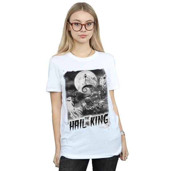 Disney Dam/dam Nightmare Before Christmas - Hail The King - Boyfriend-t-shirt i bomull