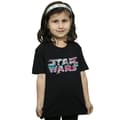 Miniatyrbild 2 av 3: Star Wars T-shirt i bomull med Wavy Ship-logotyp för flickor