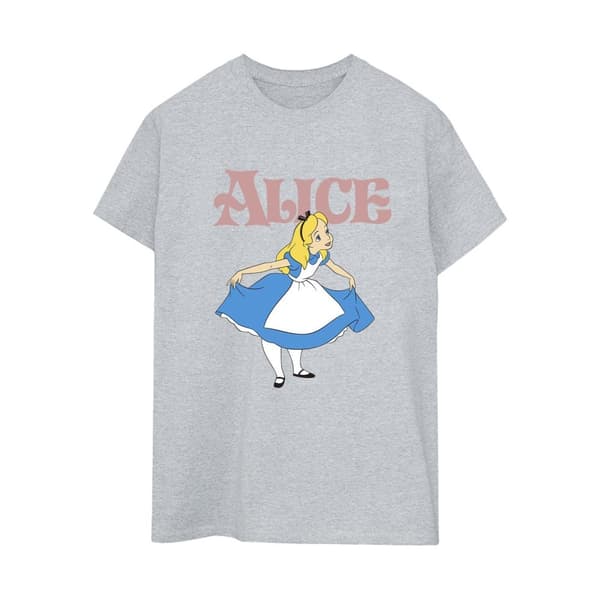 Disney Womens/Ladies Alice In Wonderland Take A Bow Cotton Boyfriend T-Shirt