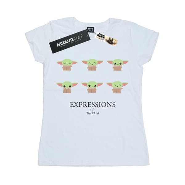 Star Wars The Mandalorian Expressions Of The Child - bomulls-T-shirt för damer/kvinnor