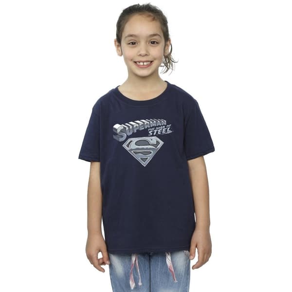 DC Comics T-shirt i bomull för flickor - Superman The Man Of Steel