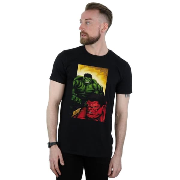 Marvel Mens Red Hulk Vs Green Hulk T-Shirt