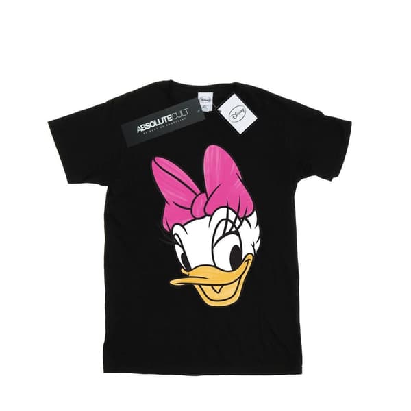 Disney T-shirt i bomull med målat ankhuvud för flickor