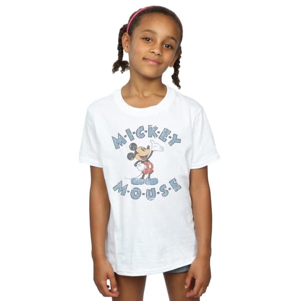 Disney Girls Mickey Mouse Dash Cotton T-Shirt