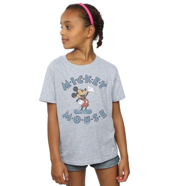 Disney Girls Mickey Mouse Dash Cotton T-Shirt