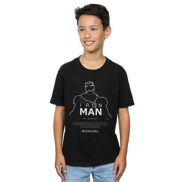 Marvel T-shirt med enkel linje - Iron Man