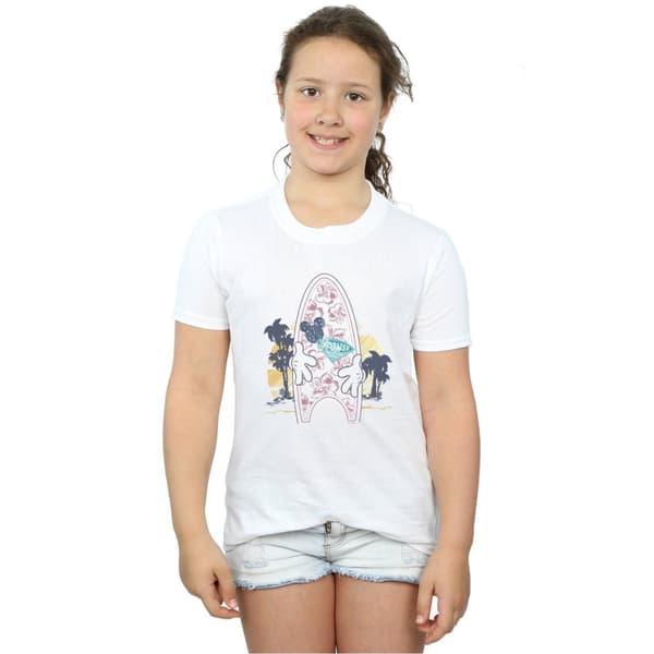 Disney Musse Pigg Surf Fever T-shirt i bomull för flickor