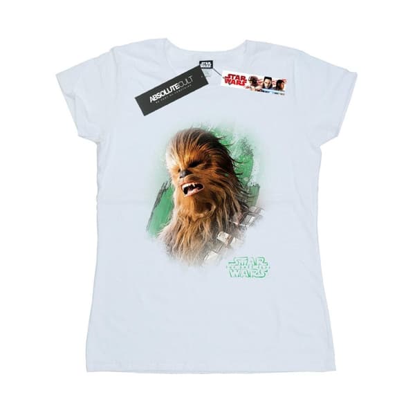Star Wars Dam/Tjej - De sista jedi Chewbacca T-shirt i borstad bomull