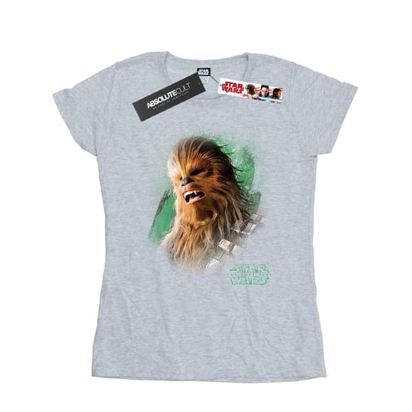 Star Wars Dam/Tjej - De sista jedi Chewbacca T-shirt i borstad bomull