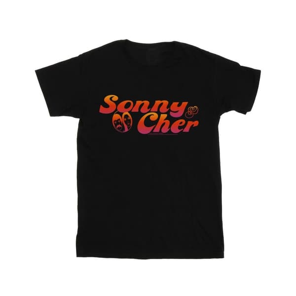 Sonny & Cher T-shirt med gradientlogotyp för herrar