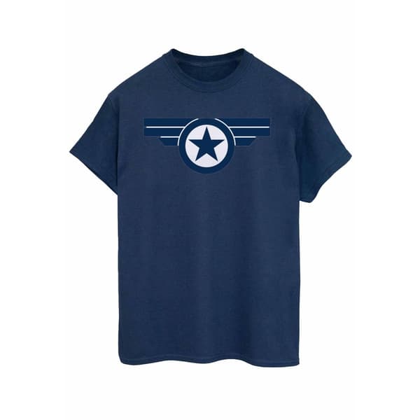 Marvel Womens/Ladies Captain America Super Soldier Cotton Boyfriend T-Shirt