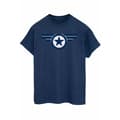 Miniatyrbilde 1 av 3: Marvel Womens/Ladies Captain America Super Soldier Cotton Boyfriend T-Shirt