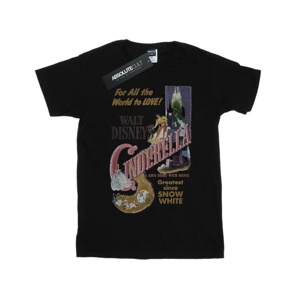 Disney Princess Cinderella Retro Poster T-shirt i bomull för flickor