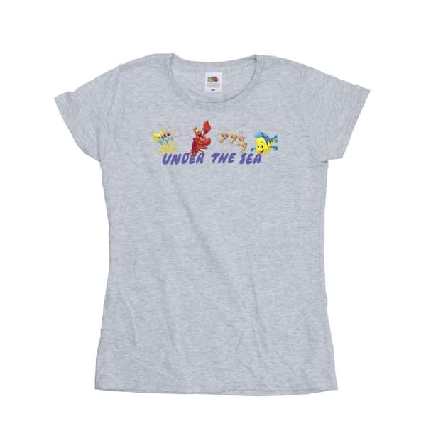 Disney Den lilla sjöjungfrun under havet - bomulls-T-shirt, dam/dam
