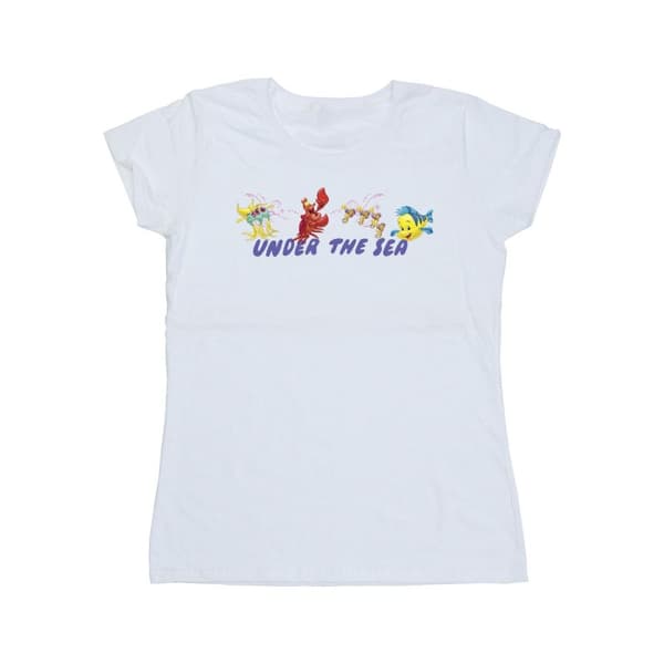 Disney Den lilla sjöjungfrun under havet - bomulls-T-shirt, dam/dam