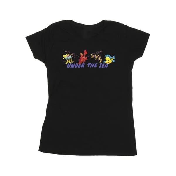 Disney Womens/Ladies The Little Mermaid Under The Sea Cotton T-Shirt