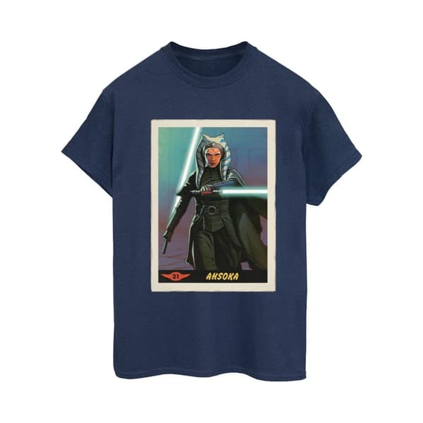 Star Wars Womens/Ladies The Mandalorian Ahsoka Cotton Boyfriend T-Shirt