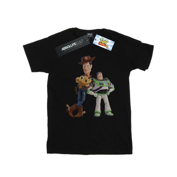 Disney Girls Toy Story Buzz And Woody Standing Cotton T-Shirt