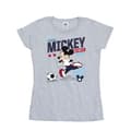 Pikkukuva 1 / 2: Disney Womens/Ladies Mickey Mouse Team Mickey Football Cotton T-Shirt