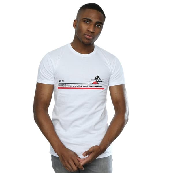 Disney Mens Mickey Mouse Running Champion T-Shirt