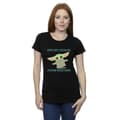 Miniatyrbild 2 av 3: Star Wars Dam/Tjej The Mandalorian Grogu lyssnar inte T-shirt i bomull