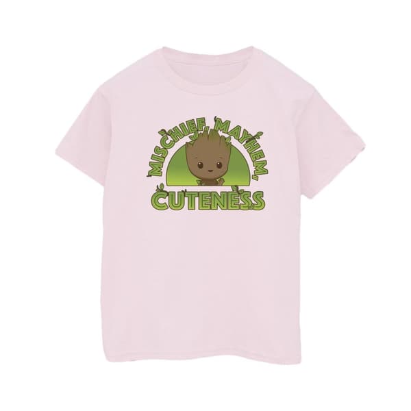 Marvel Womens/Ladies I Am Groot Mischief Mayhem Cotton Boyfriend T-Shirt
