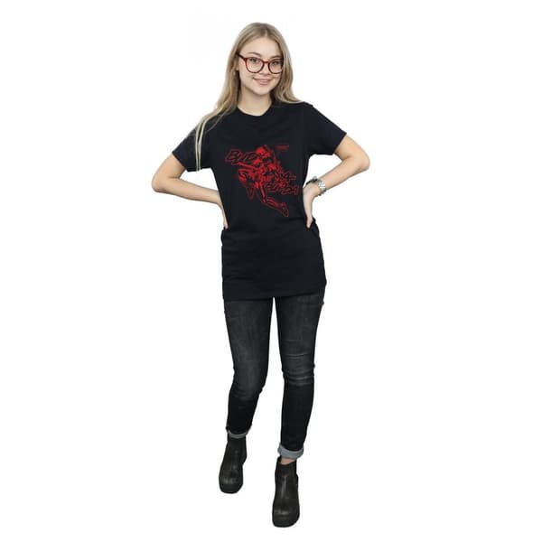 Marvel Womens/Ladies Deadpool Budda Budda Cotton Boyfriend T-Shirt