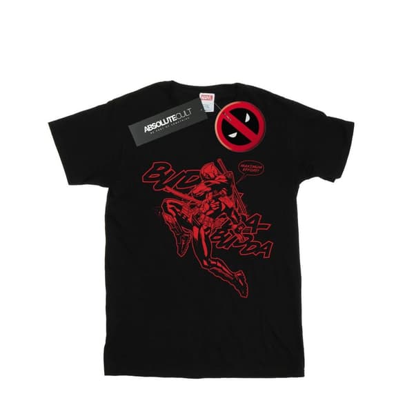 Marvel Womens/Ladies Deadpool Budda Budda Cotton Boyfriend T-Shirt