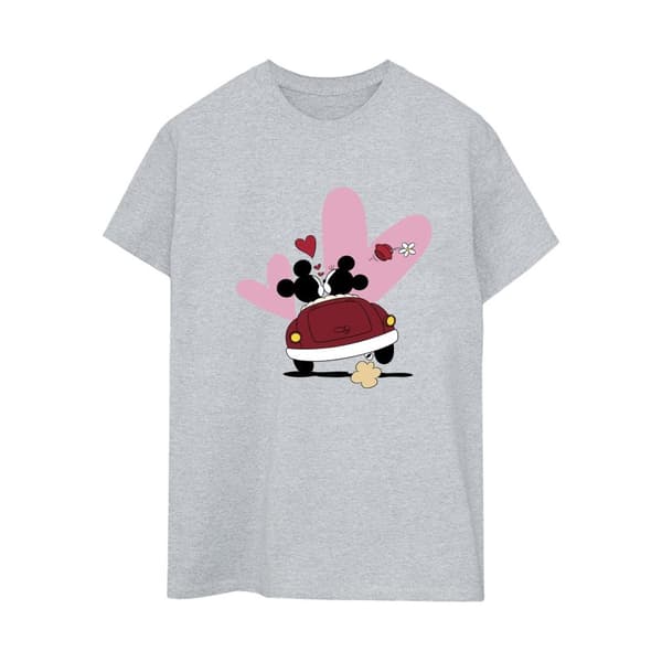Disney Pojkvänströja i bomull med Musse Pigg-bilmotiv - dam/dam Sports Grey S