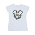 Miniatyrbild 1 av 3: Disney Dam/Tjej Musse Pigg God Jul Holly T-shirt i bomull
