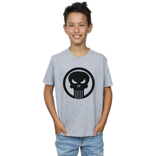 Marvel Pojkar - The Punisher - T-shirt med cirkelformad dödskalle