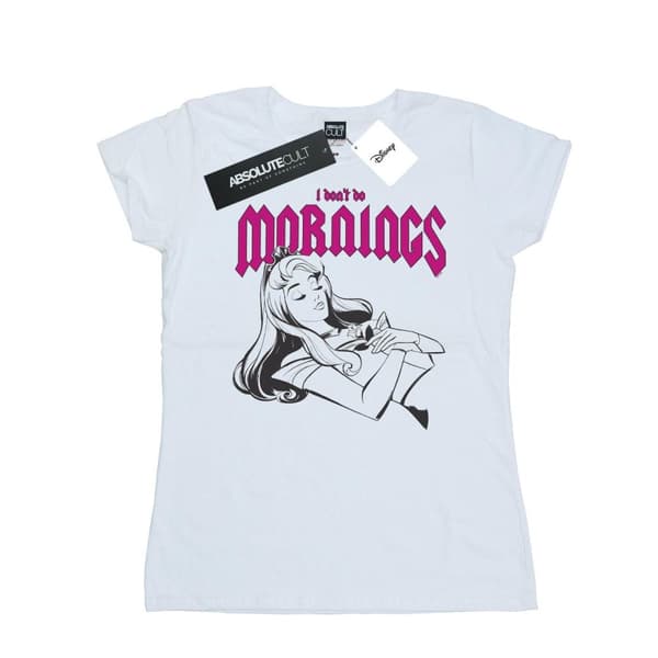 Disney Womens/Ladies Sleeping Beauty Don´t Do Mornings Cotton T-Shirt