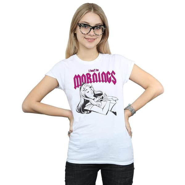 Disney Dam/Tjej Sleeping Beauty Don´t Do Mornings Bomulls T-shirt