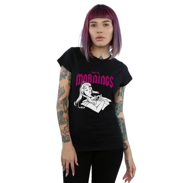 Disney Womens/Ladies Sleeping Beauty Don´t Do Mornings Cotton T-Shirt