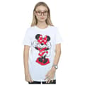 Miniatyrbillede 2 af 3: Disney Womens/Ladies Minnie Mouse Bow Eyes Cotton Boyfriend T-Shirt
