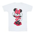 Miniatyrbillede 1 af 3: Disney Womens/Ladies Minnie Mouse Bow Eyes Cotton Boyfriend T-Shirt