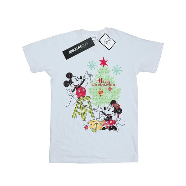 Disney T-shirt i bomull med julgran från Musse och Mimmi
